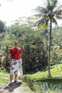 Reisterrassein beim Gunung Kawi